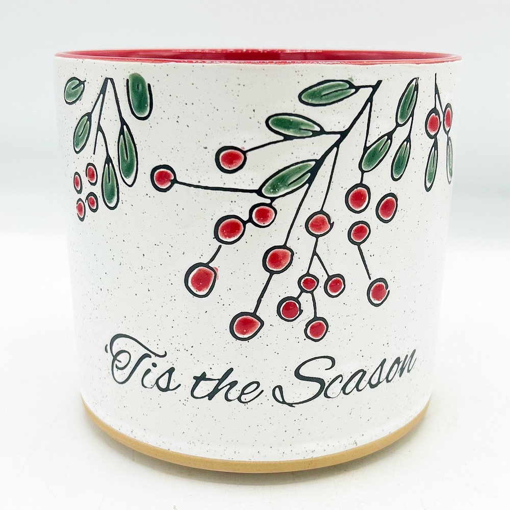 Under‎ the Sun Tis the Season Ceramic Christmas Planter Pot